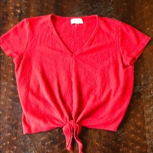 Red Tie front madewell tip